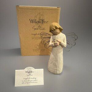 Willow Tree Angel of Healing holding Bird NIB
